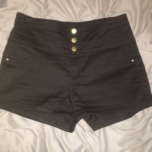 Charlotte Russe refuge black high waisted shorts
